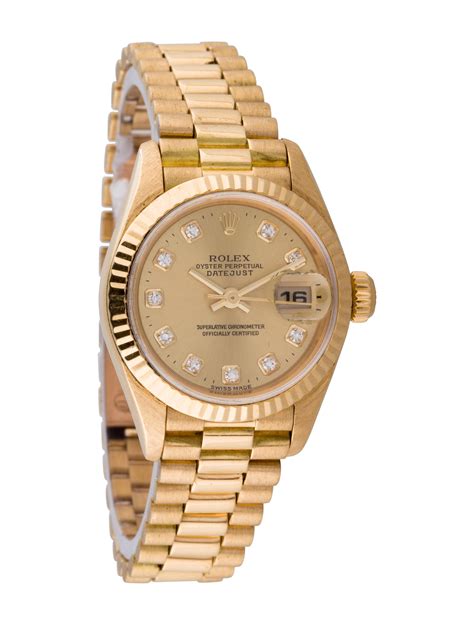 2005 18k rolex date just oyster perpetual ladies|lady datejust rolex 28mm.